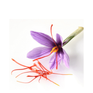 Traditional Ayurvedic Saffron Kesar Oil bottle with saffron strands for glowing skin